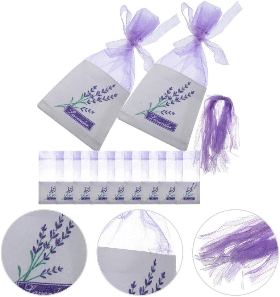 Lavender Sachet Bags 100Pcs Cotton Gauze Aromatherapy Pouches