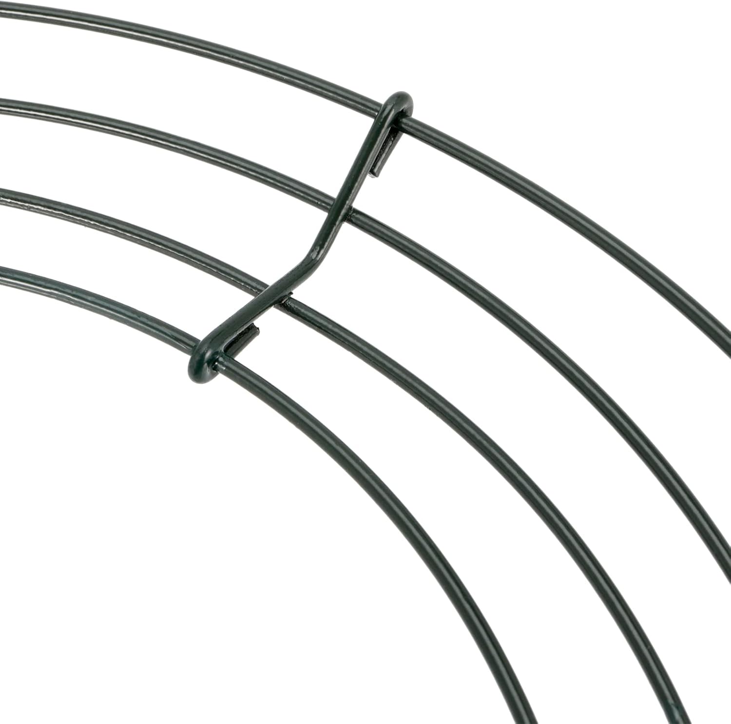 25 Pack 10 Inch Metal Wreath Frame Ring Green