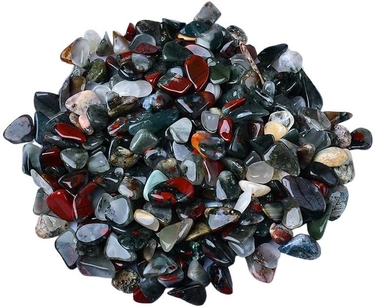 NASTYA Natural Dragon Blood Stone Tumbled Gravel 7-9mm 1000g