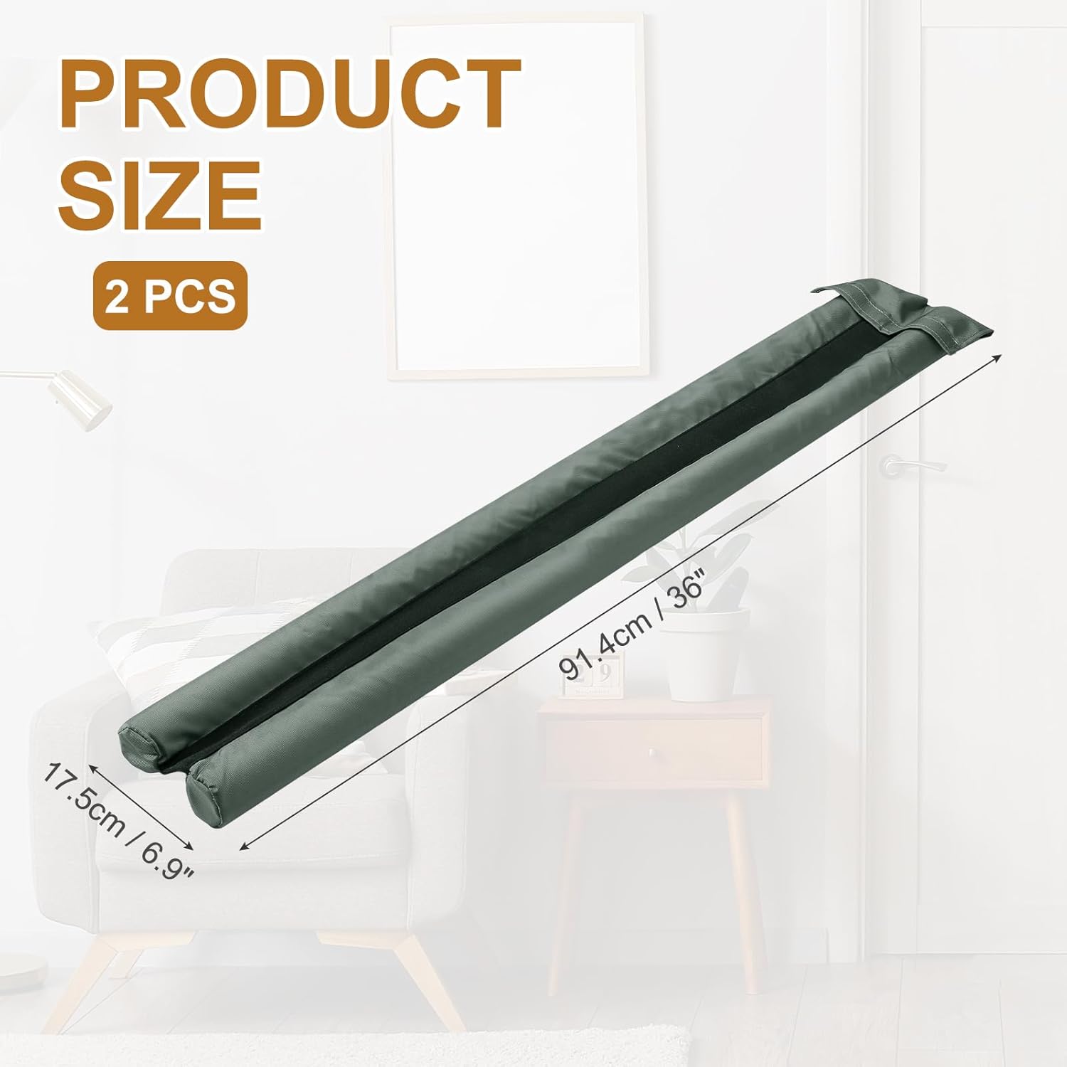 Uxcell Under Door Draft Stopper 2 Pcs Gray