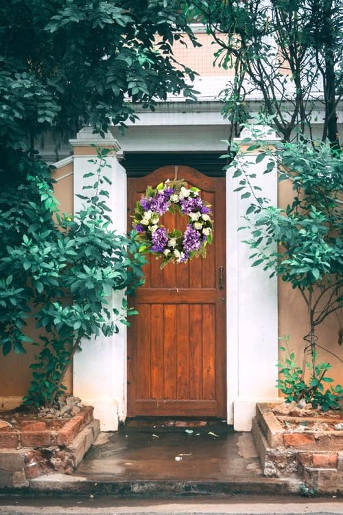 DOTKV Summer Wreath 18 Inch Grapevine Base Decor