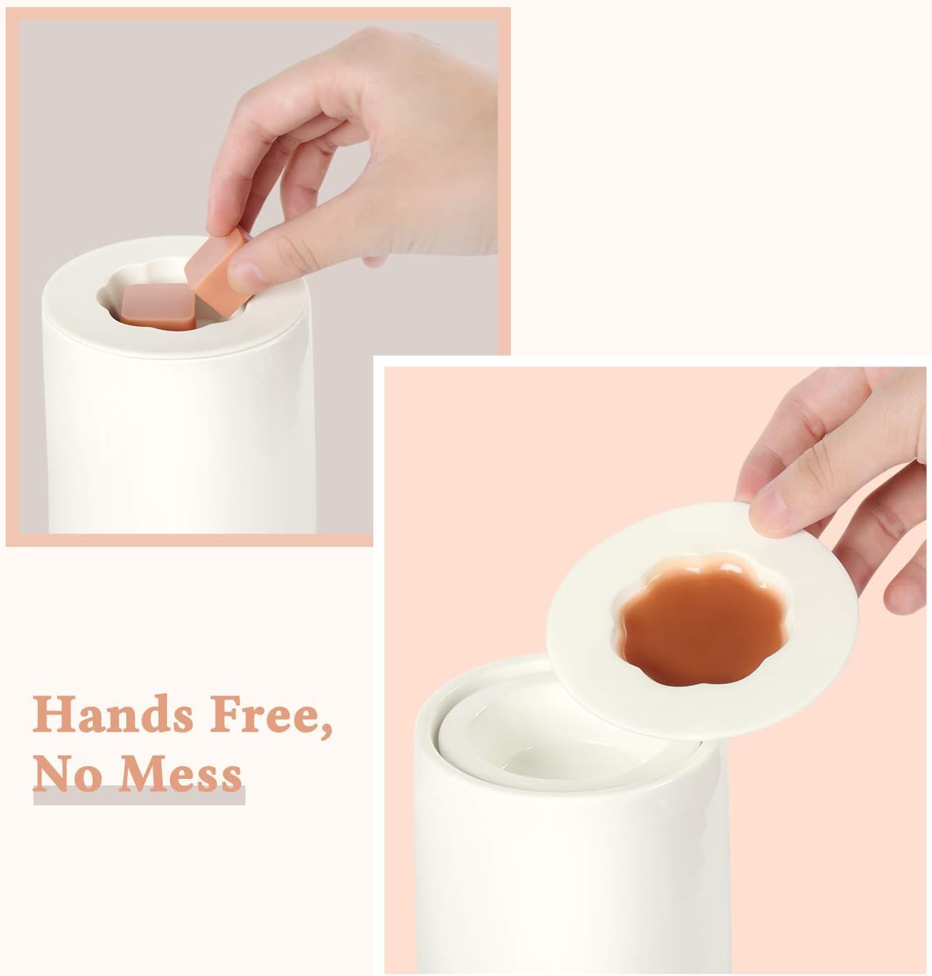 Cocopin 2Pcs Reusable Silicone Wax Melt Liners Leakproof Warmer Tray