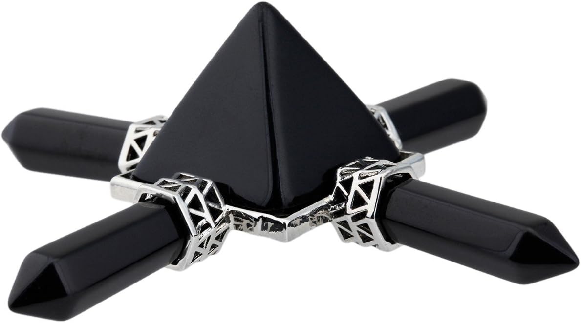 Rockcloud Pyramid Energy Generator Black Obsidian