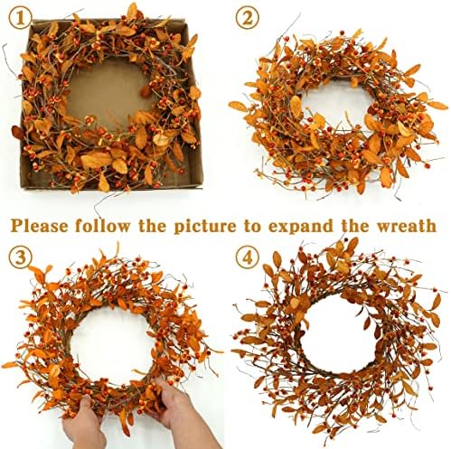 Autumn Door Wreath with Bitter Sweet Berries