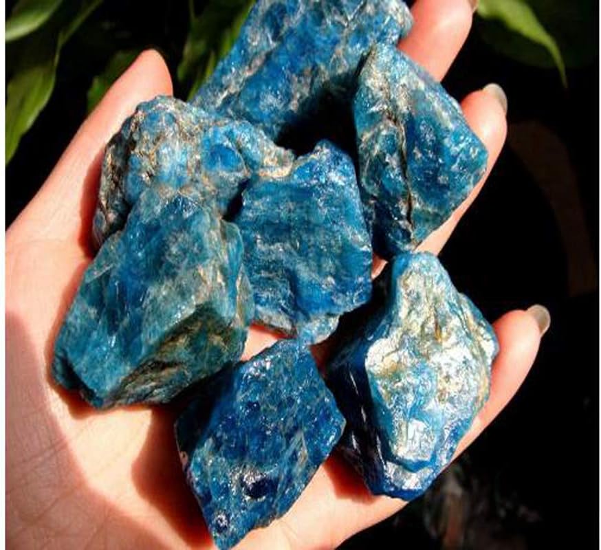 Blue Apatite Healing Crystal Rough Stone 1 Piece 30-40 Grams