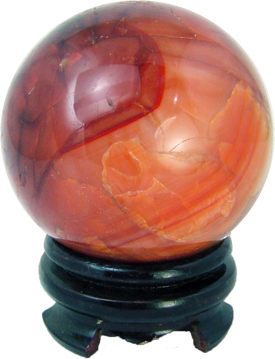 Carnelian Agate Sphere 82mm with Stand