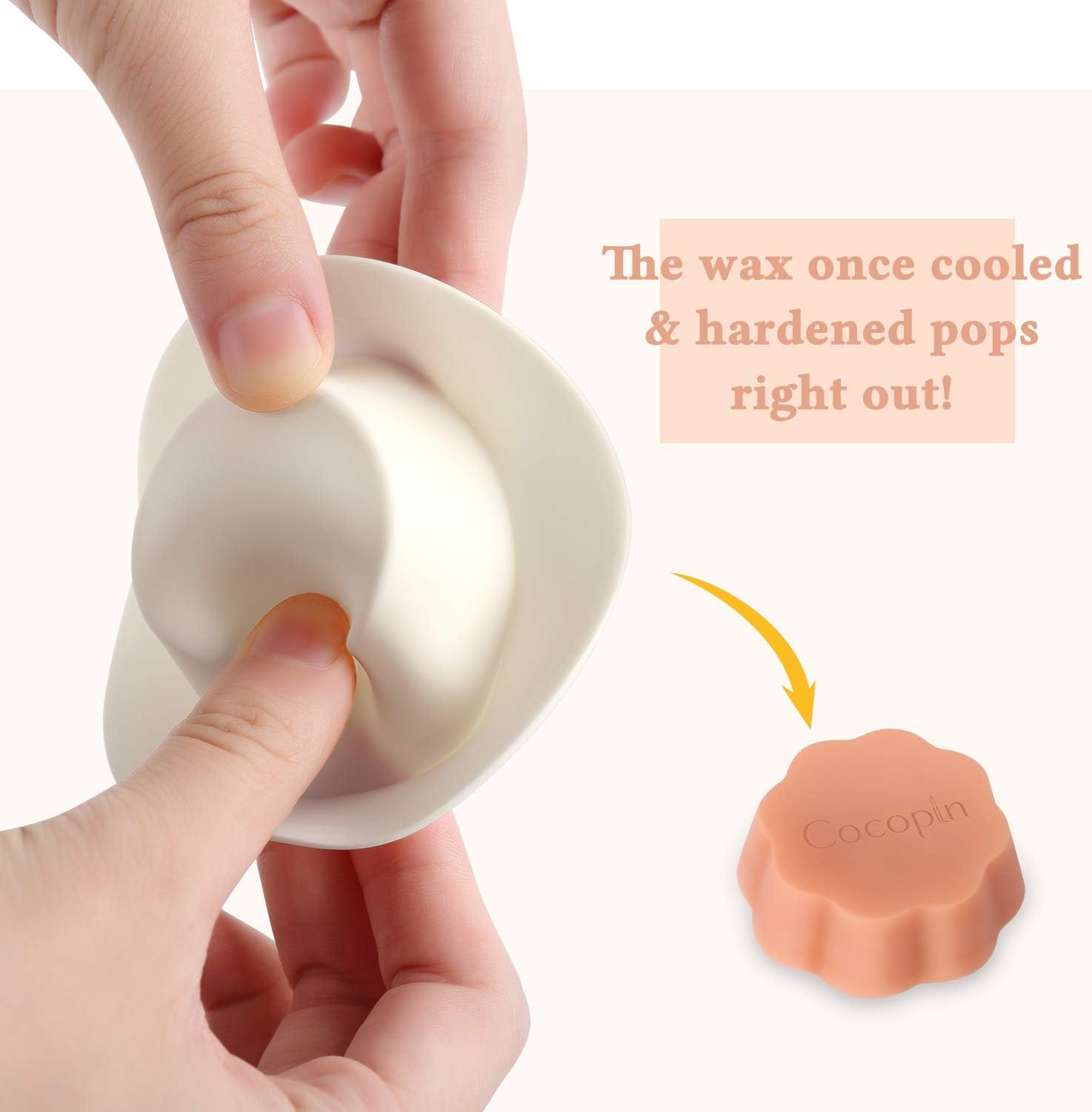Cocopin 2Pcs Reusable Silicone Wax Melt Liners Leakproof Warmer Tray