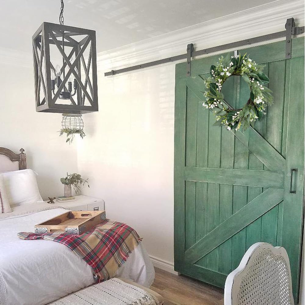 20 Inch Eucalyptus Wreath for Front Door All Seasons