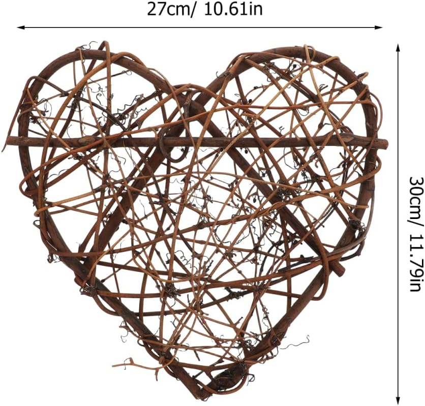 EXCEART 2 Pcs Rattan Wreath Decor for Crafts