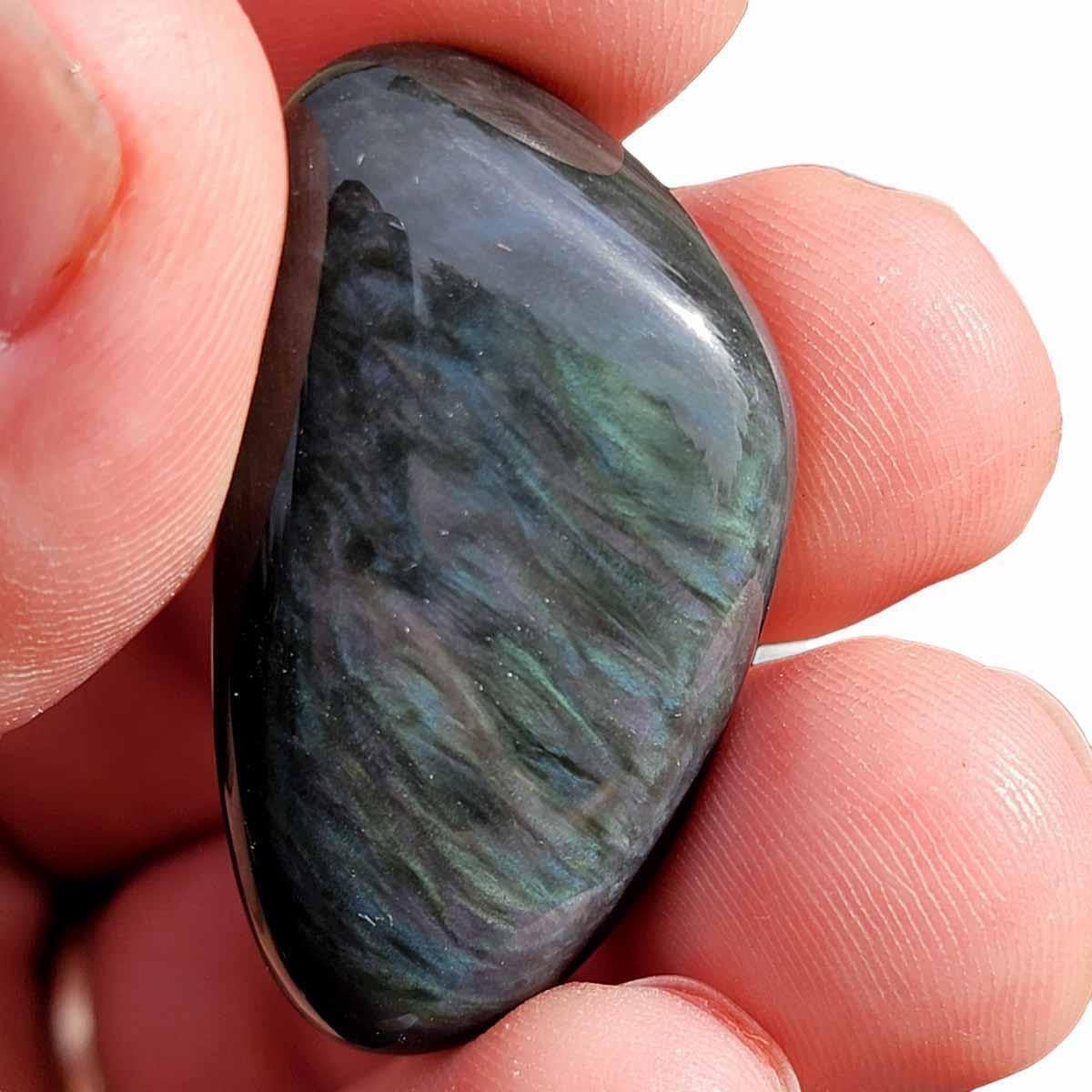 Velvet Obsidian Tumbled Stones - One Pound Pack