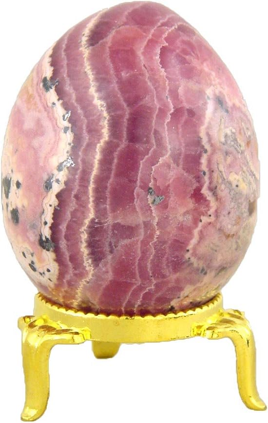 Rhodochrosite Healing Egg with Stand Reiki Activated 1