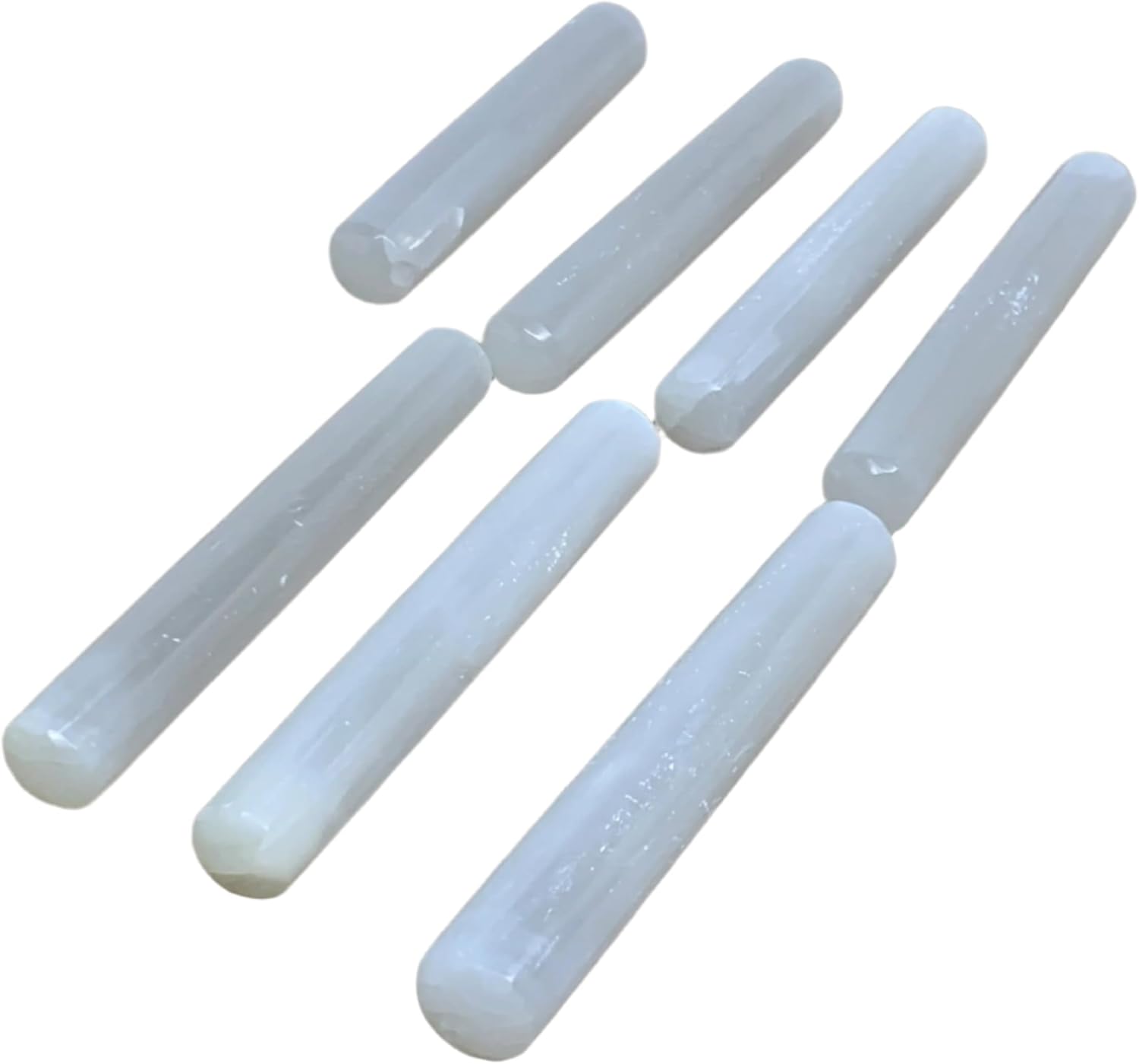 20pcs Selenite Crystal Wand Point Power White Stones