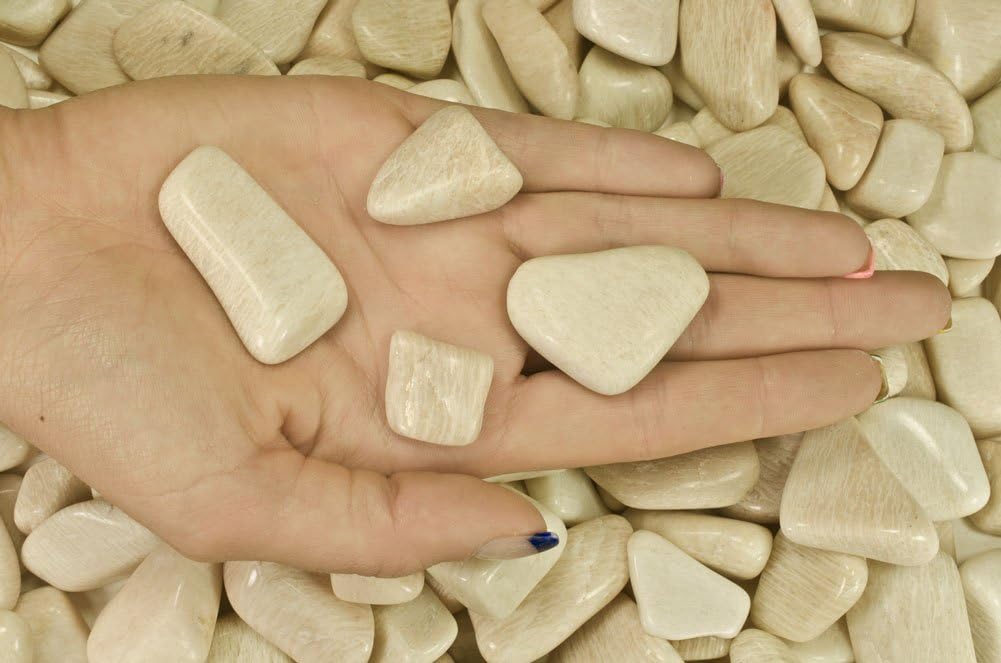 Fantasia Tumbled Feldspar A Grade Stones 5 lbs Brazil