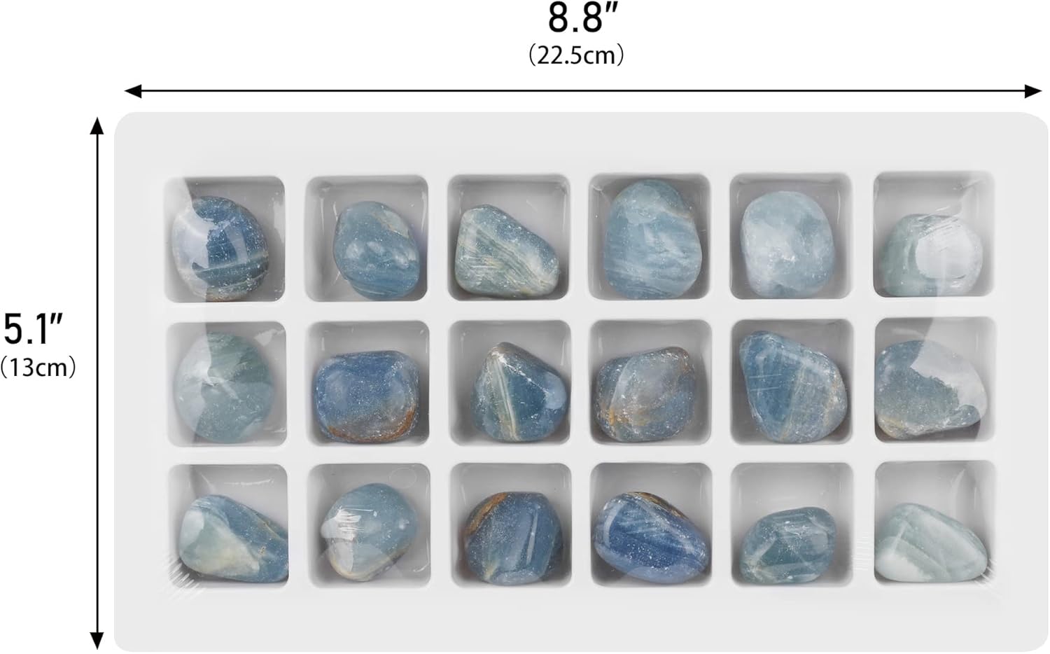 Blue Caribbean Calcite Stone Collection Box