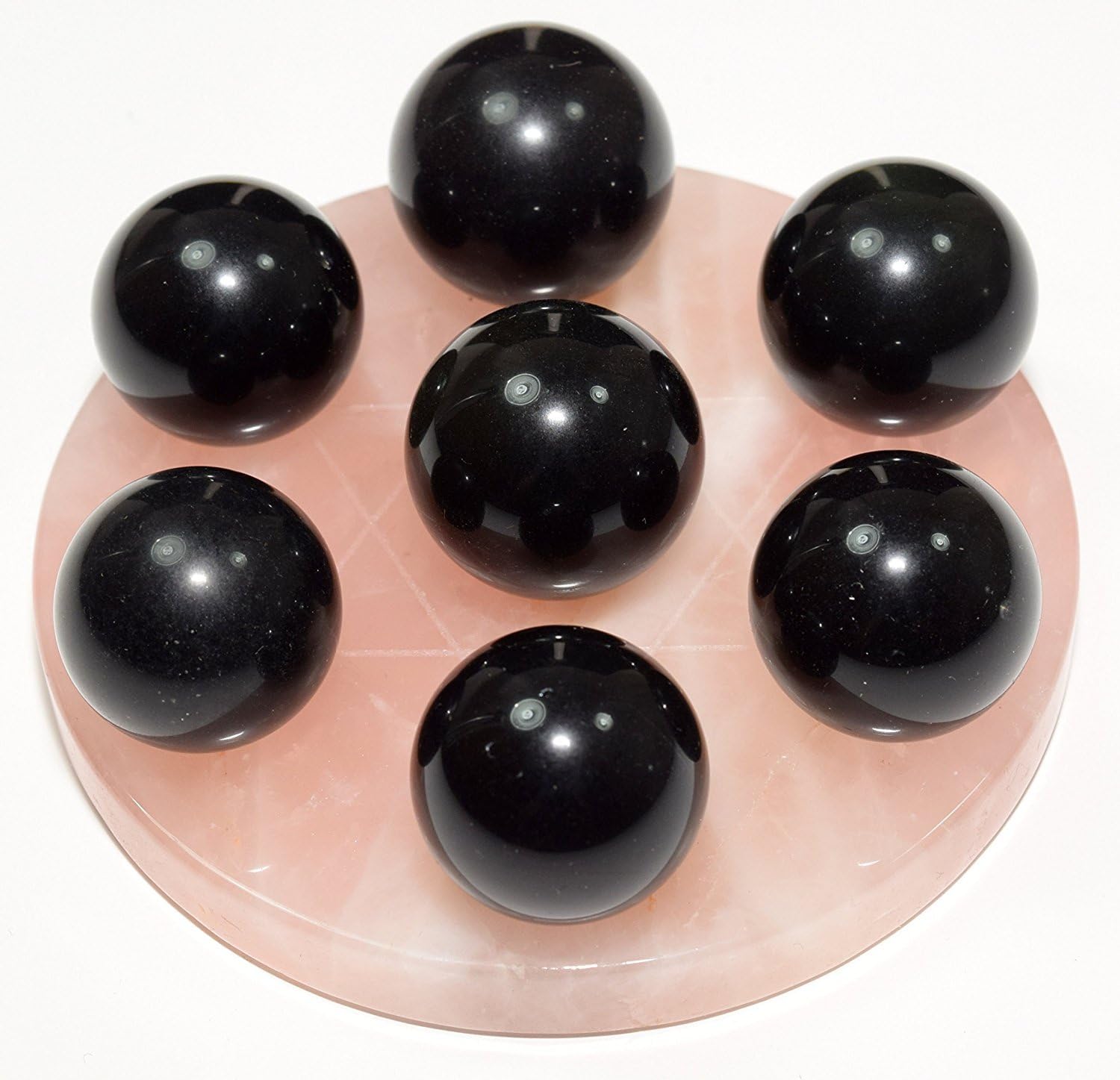 HQRP 4 Inch Rose Quartz Sphere Crystal Stand