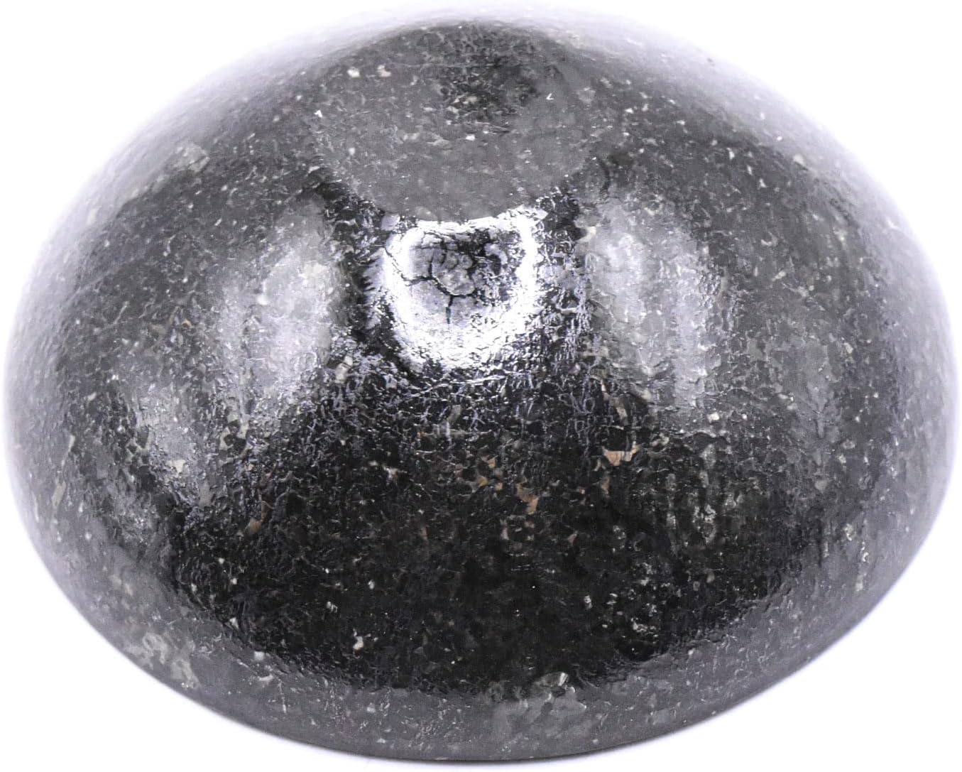 31 Inch Black Nuummite Carved Bowl Decor Collectible