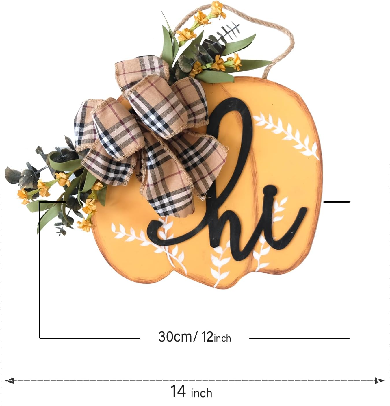 Idyllic Fall Harvest Pumpkin Wreath for Front Door