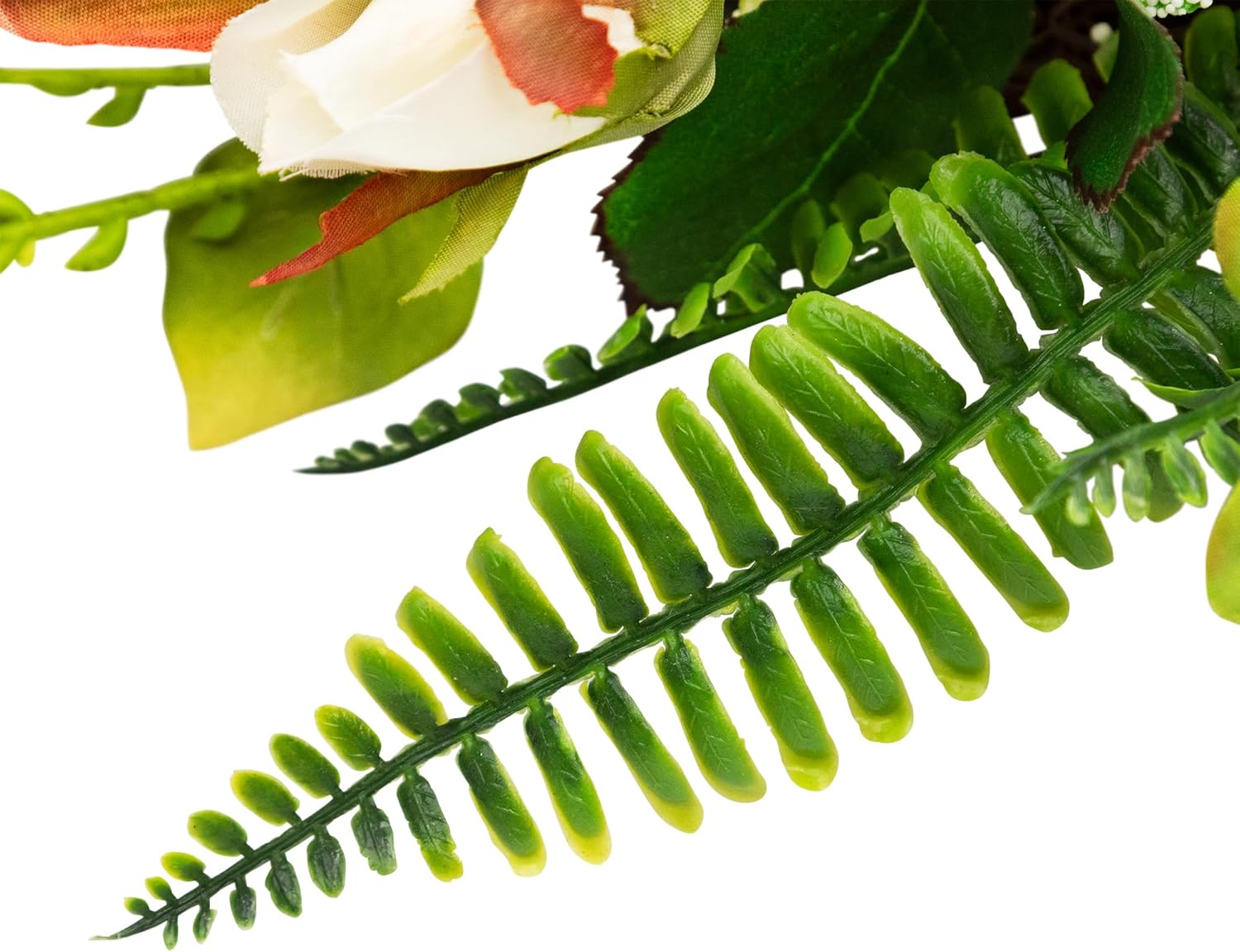 Northlight Peony and Rose Artificial Spring Wreath 24 White Green
