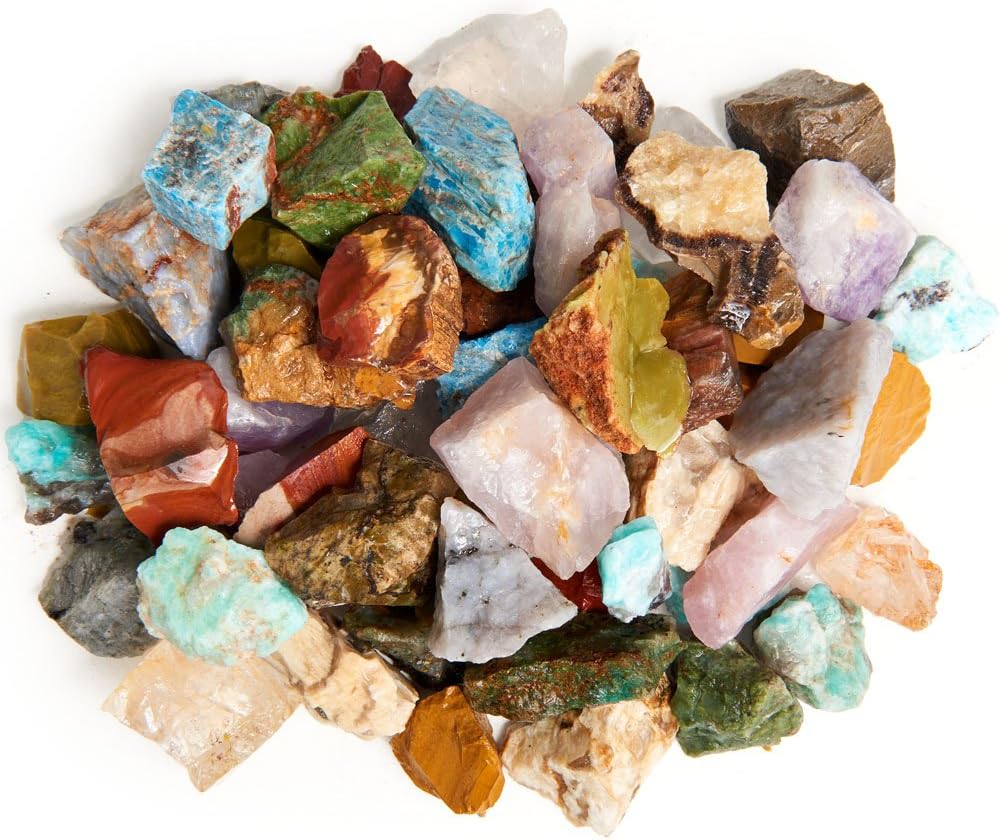 Natural Madagascar Rough Stone Mix - 18 lbs Large Size