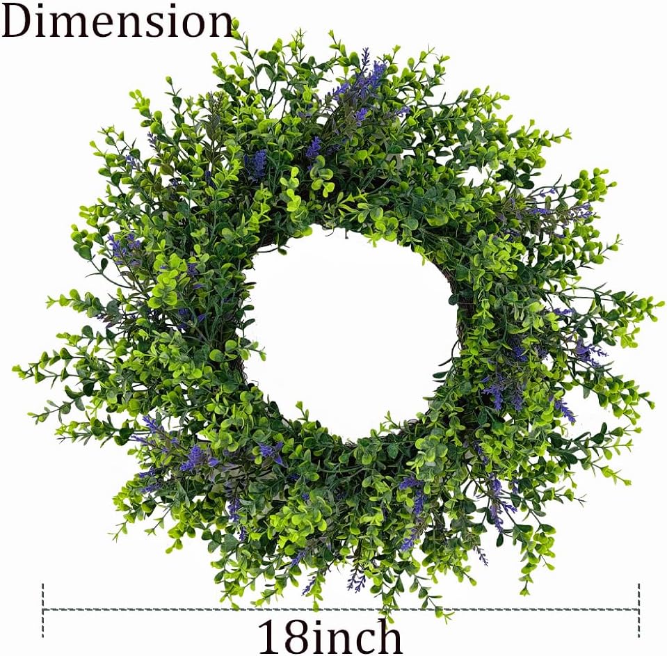 18 Inch Spring Wreath for Front Door Decorations