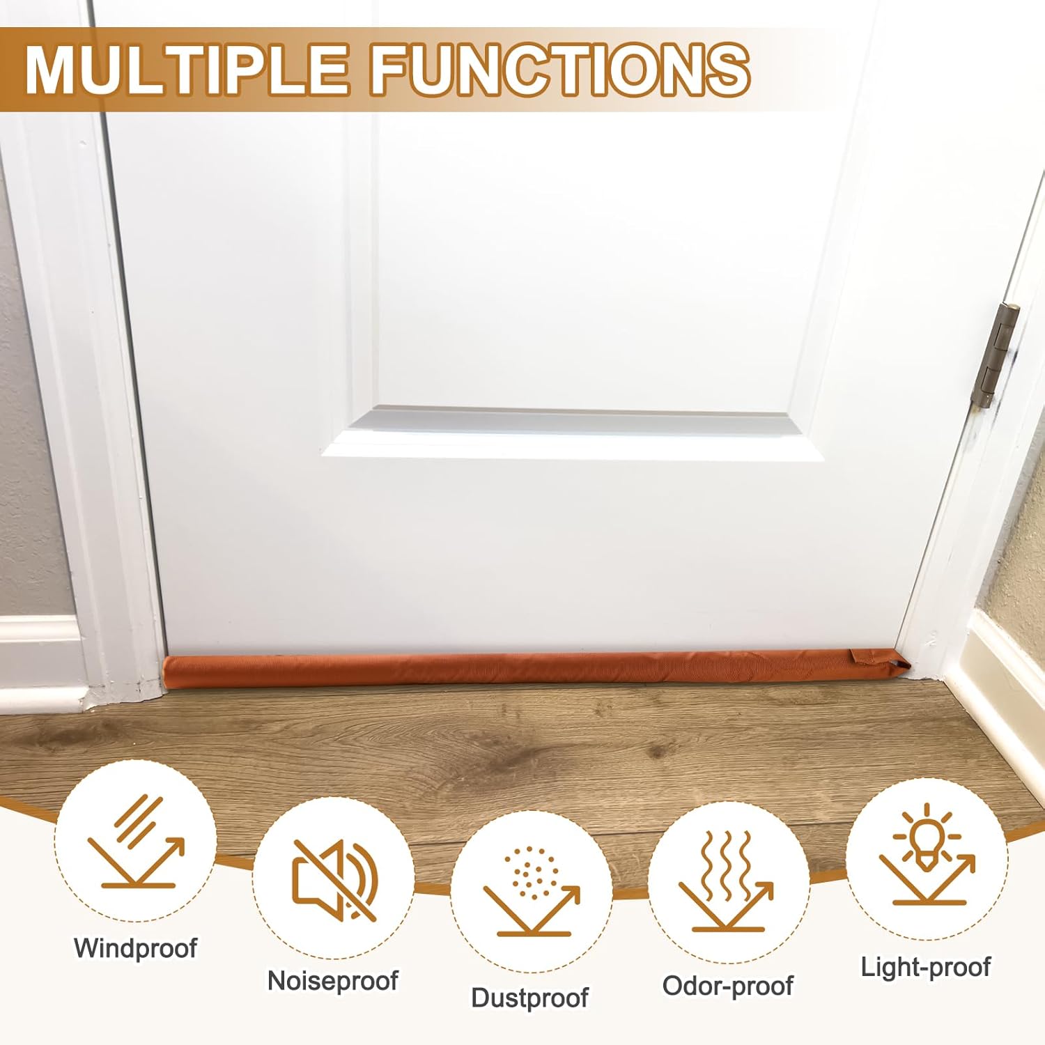 Uxcell Under Door Draft Stopper 2 Pcs Gray