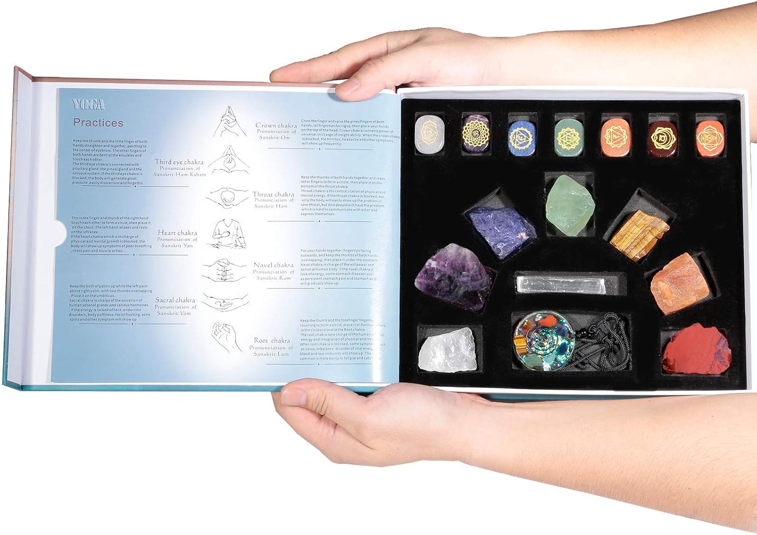 Mookaitedecor Chakra Healing Crystal Set Bundle