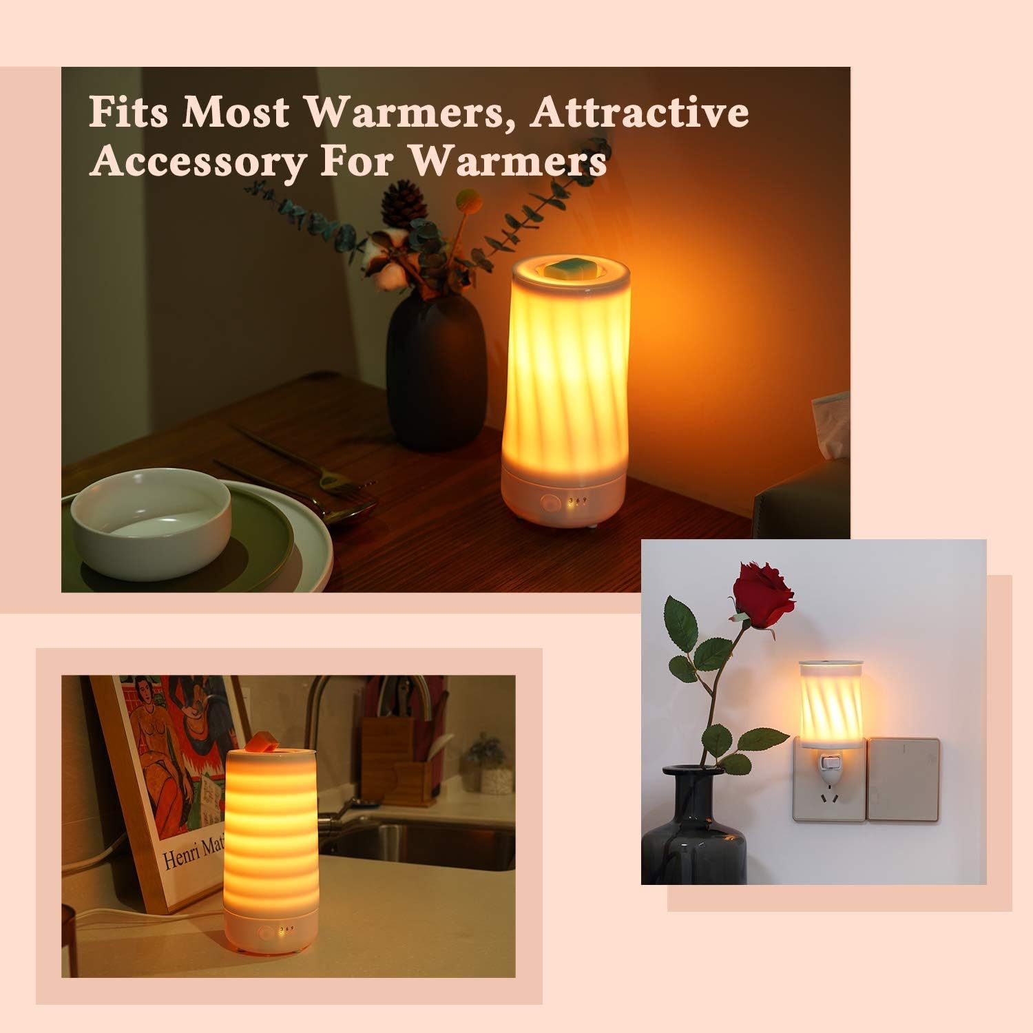 Cocopin 2Pcs Reusable Silicone Wax Melt Liners Leakproof Warmer Tray
