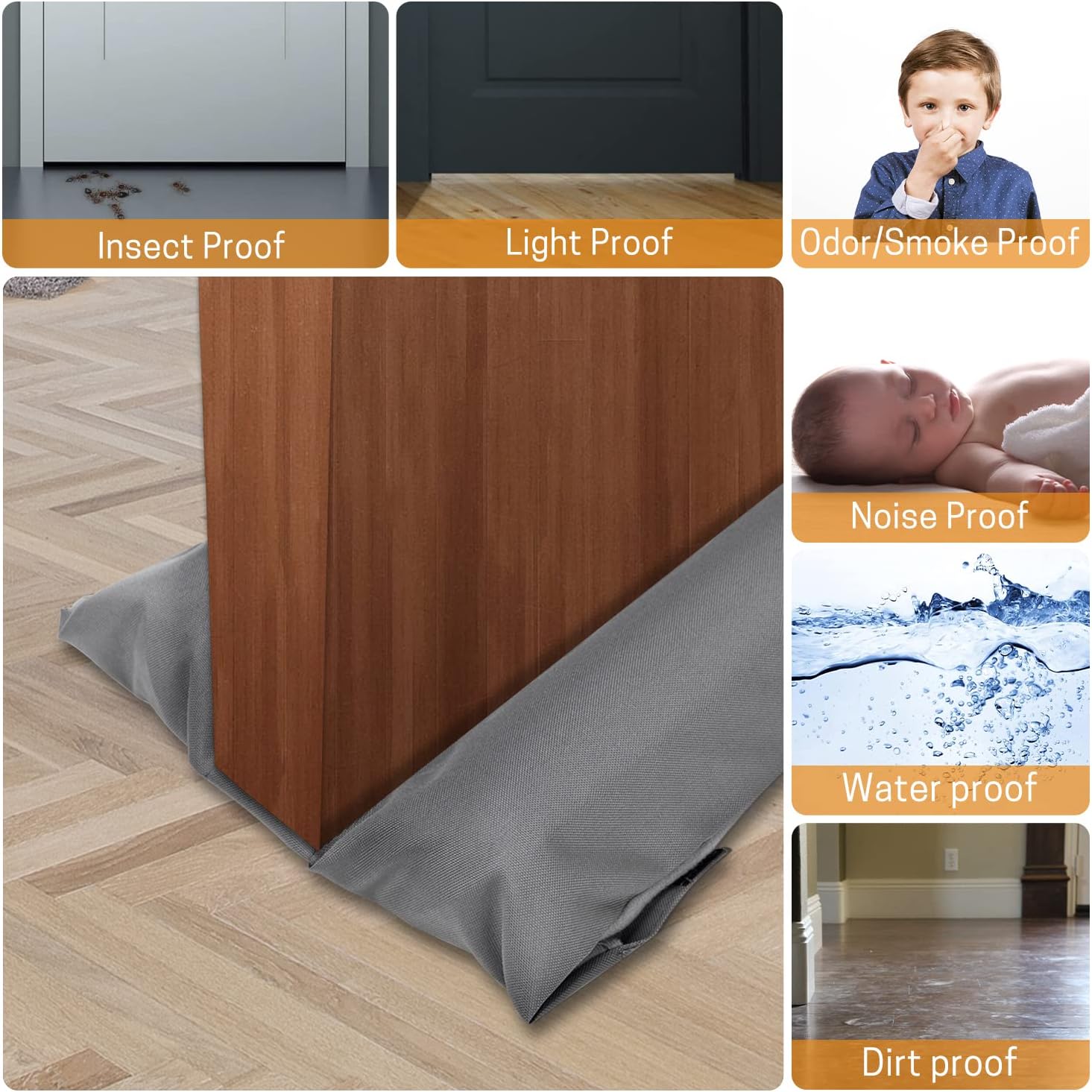 VISEMAN Under Door Stopper 34-36 Inches