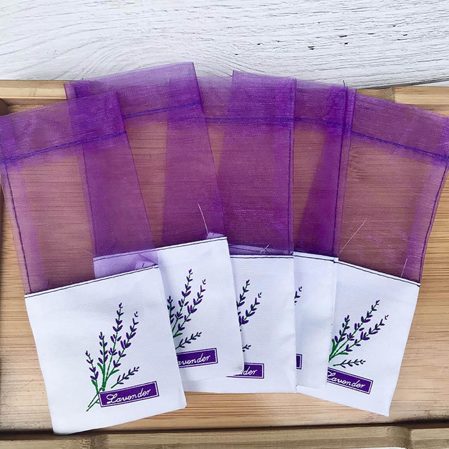 20PCS Empty Lavender Sachets for Wardrobes and Closets