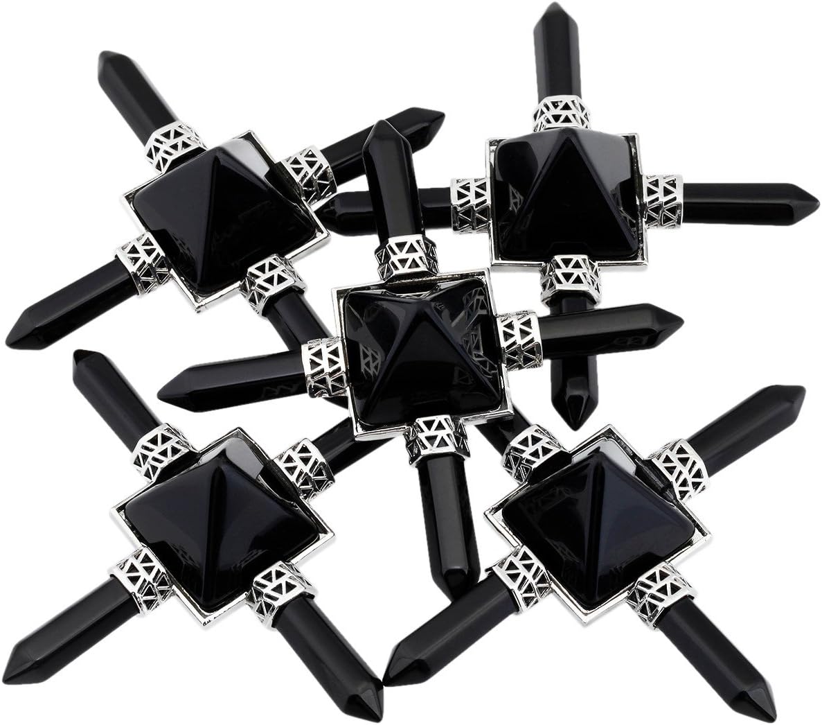 Rockcloud Pyramid Energy Generator Black Obsidian