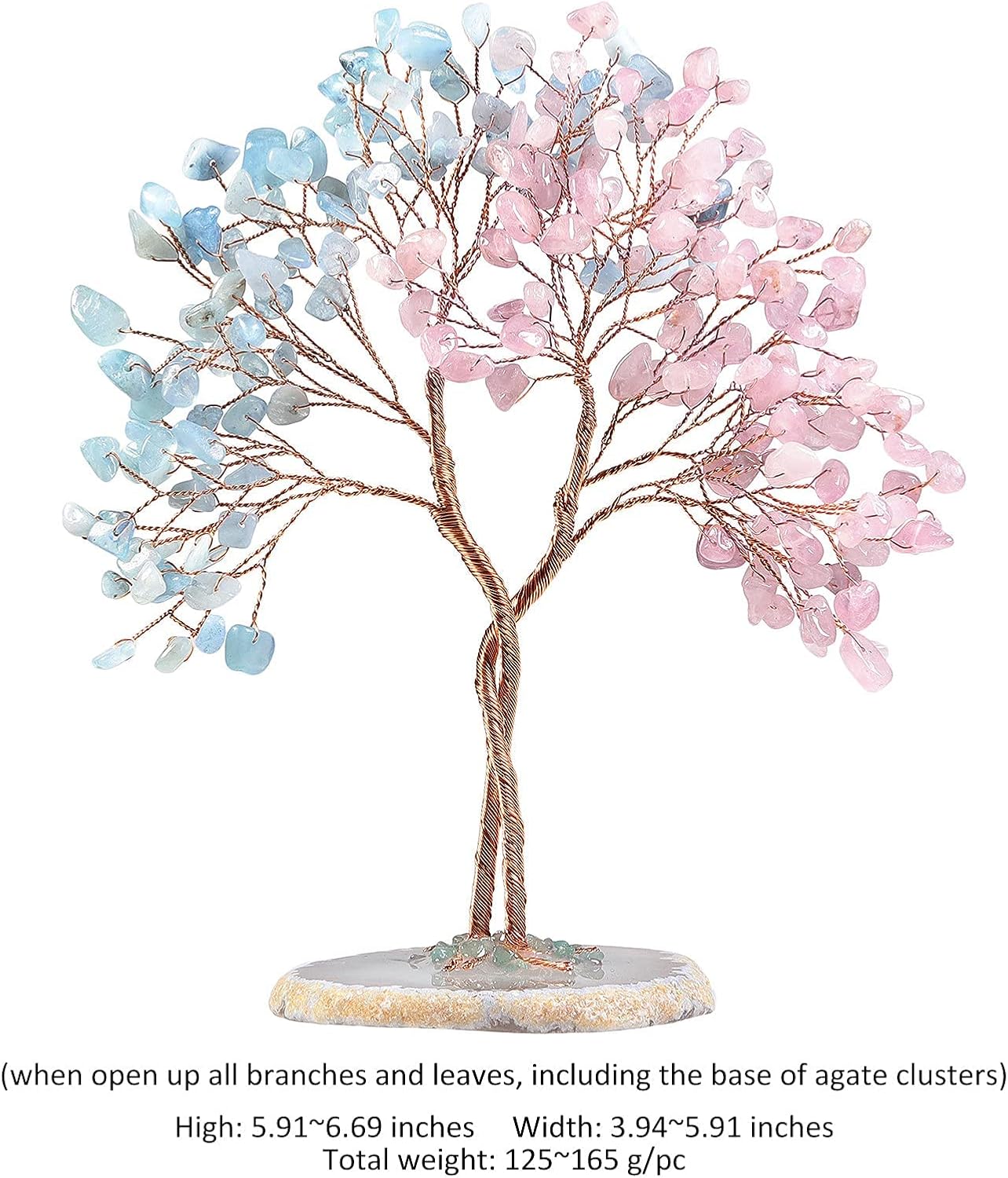Rockcloud Crystal Stones Romantic Decoration Set