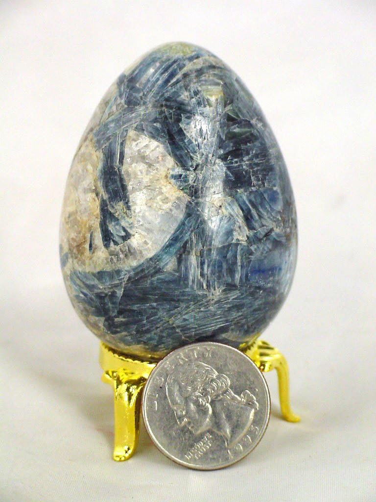 Butw Kyanite Healing Egg with Stand