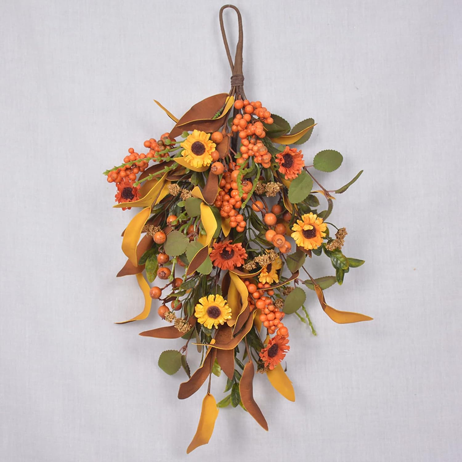 197 Inch Fall Harvest Teardrop Swag Wall Hanging