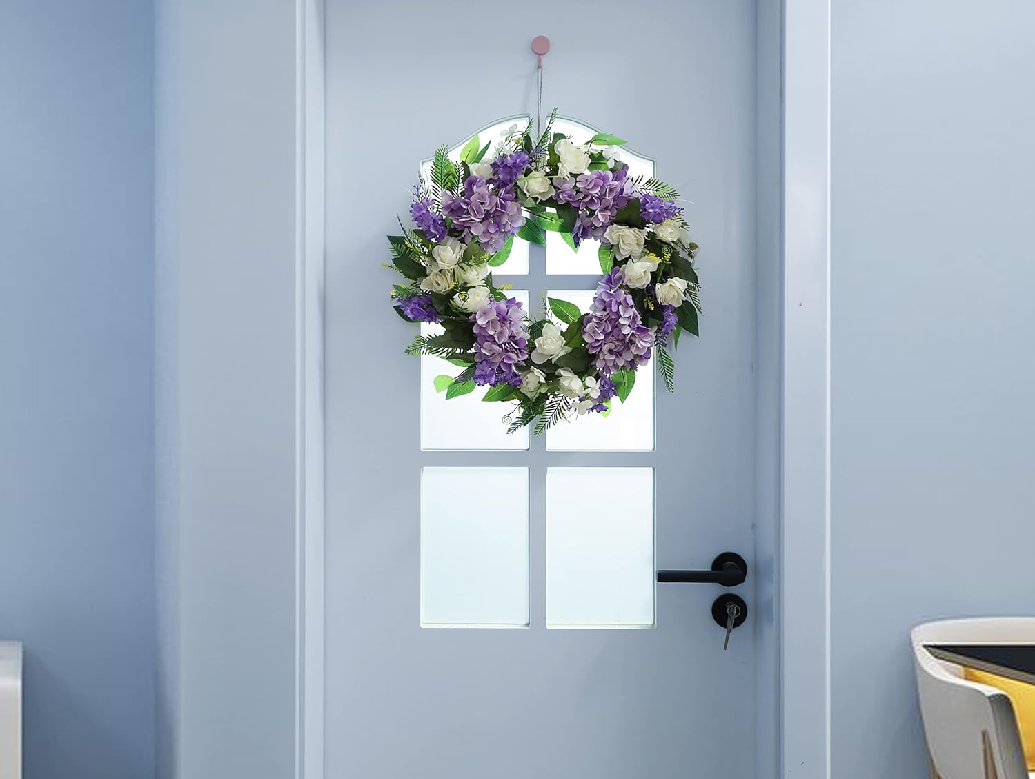 DOTKV Summer Wreath 18 Inch Grapevine Base Decor