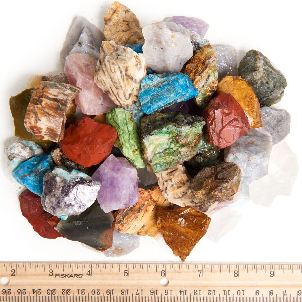 Natural Madagascar Rough Stone Mix - 18 lbs Large Size