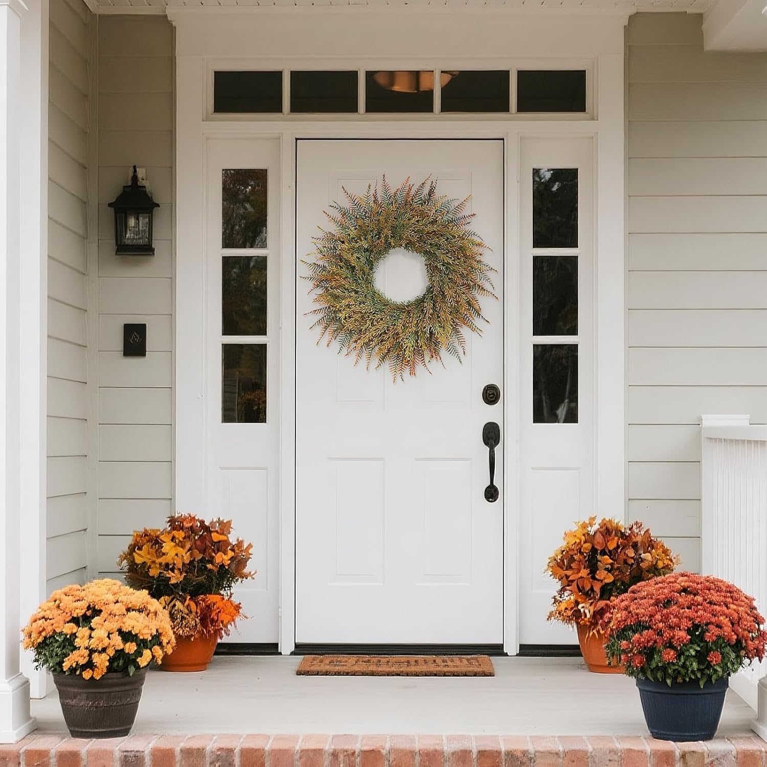 26 Inch Fall Wreath for Front Door and Porch