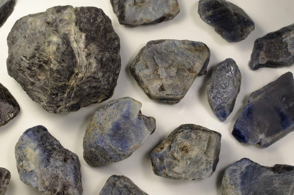 Fantasia Blue Sapphire Rough Stones 18 Lb