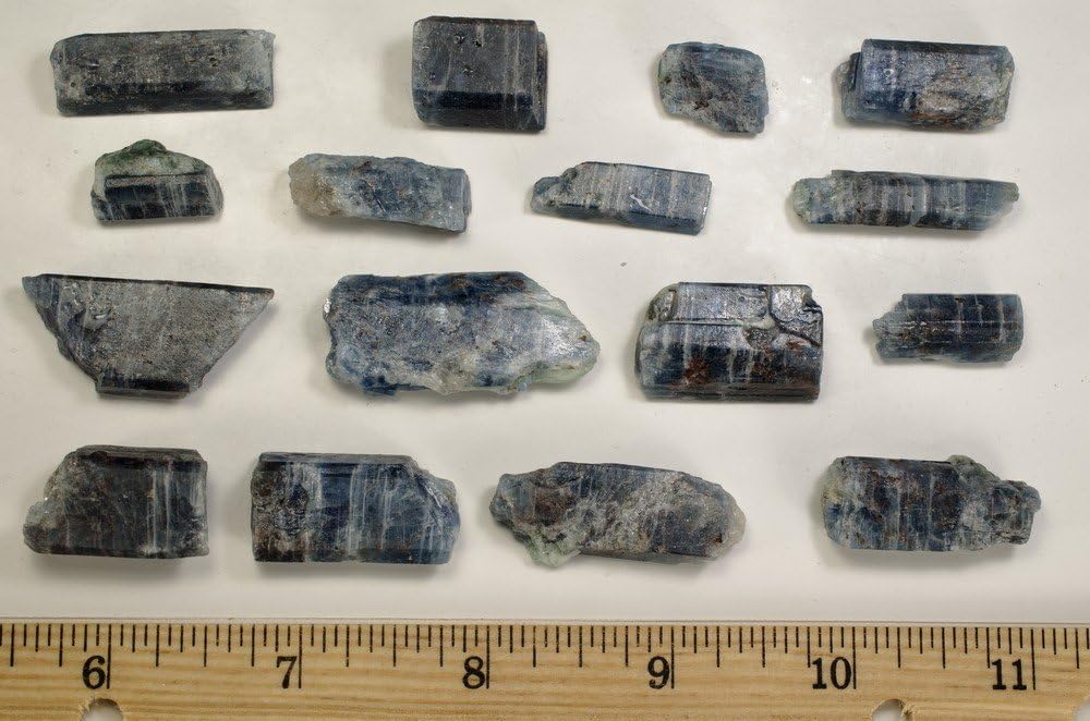 Fantasia 1 lb Lot of Translucent Blue Sapphire and Kyanite Rough Stones