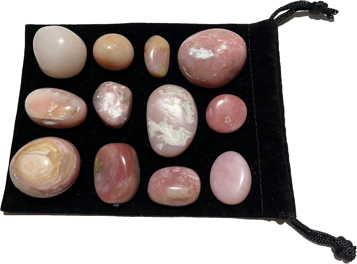 Tumbled Pink Opal Stones 5 Piece Set