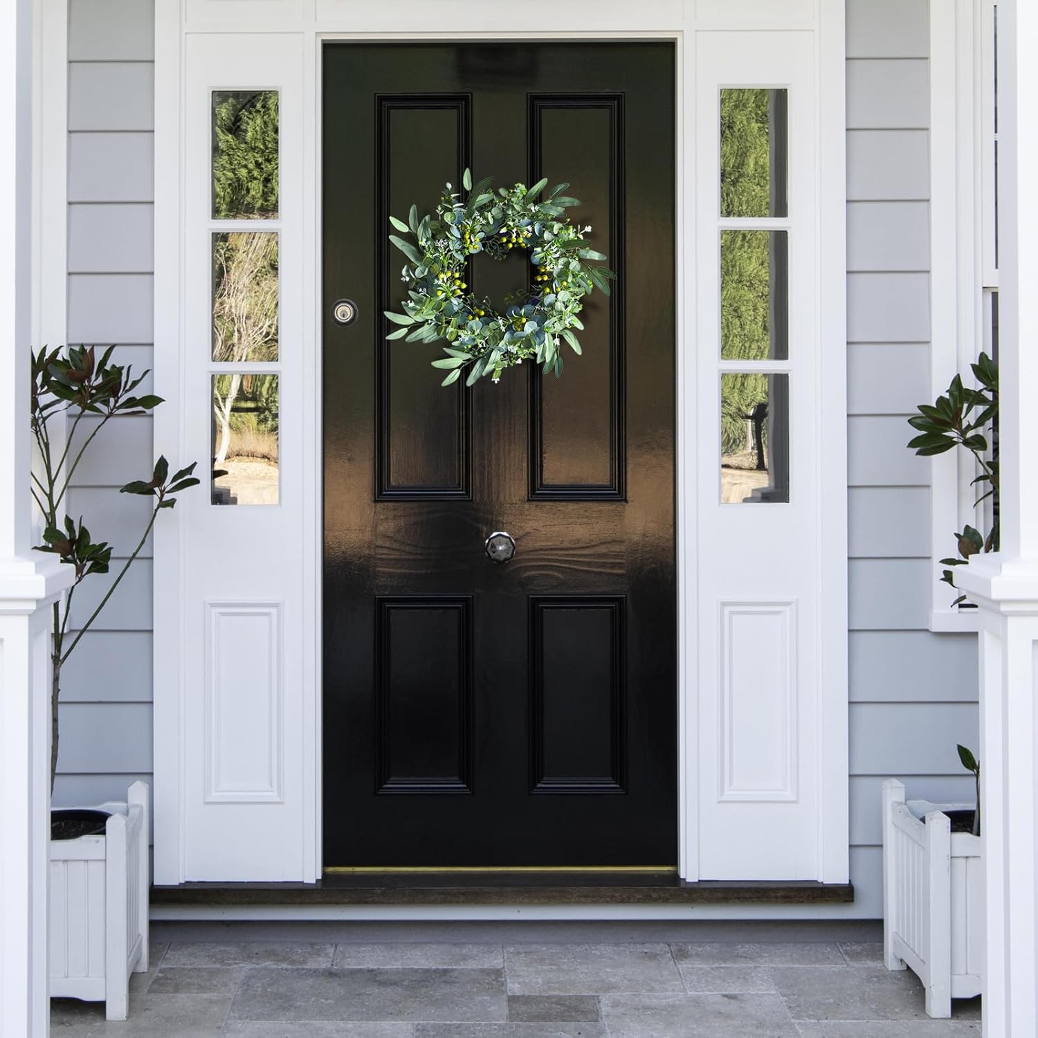 Eucalyptus Wreath for Front Door 20 in All Seasons