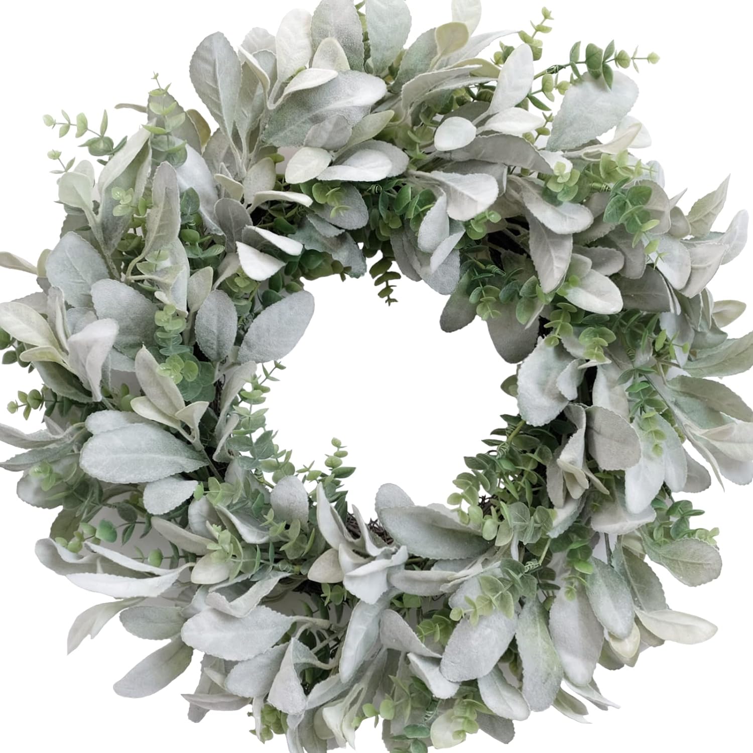 TEMPUS 18 Inch Boxwood Wreath for Front Door
