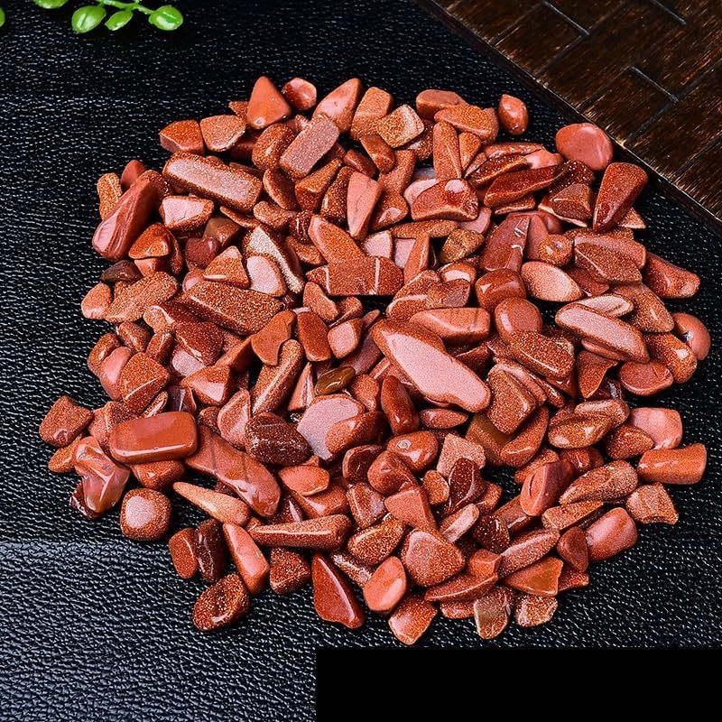NASTYA Natural Gold Sand Stone Tumbling Decor 7-9mm 1000g