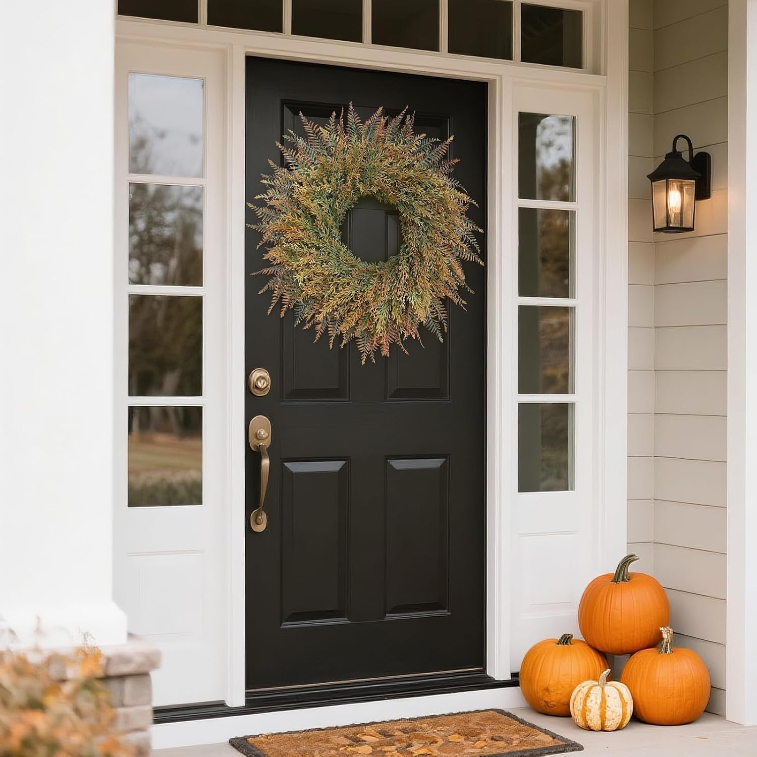 26 Inch Fall Wreath for Front Door and Porch