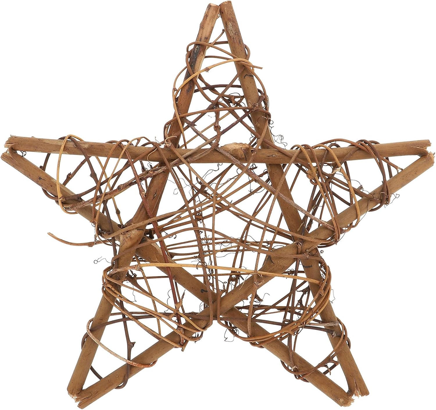 Artibetter Rattan Star Wreath DIY Crafts Base Hanging Wall Decor