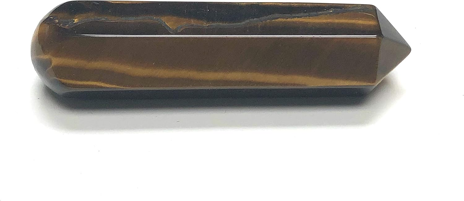 60MM Natural Gemstone Crystal 2 Wand with Velvet Pouch