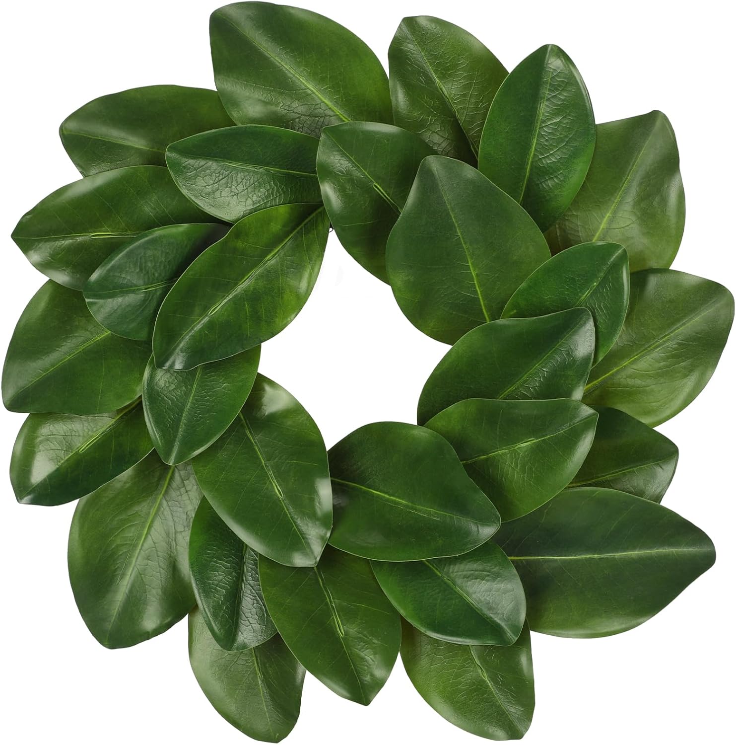 Briful 16in Artificial Magnolia Wreath for Front Door
