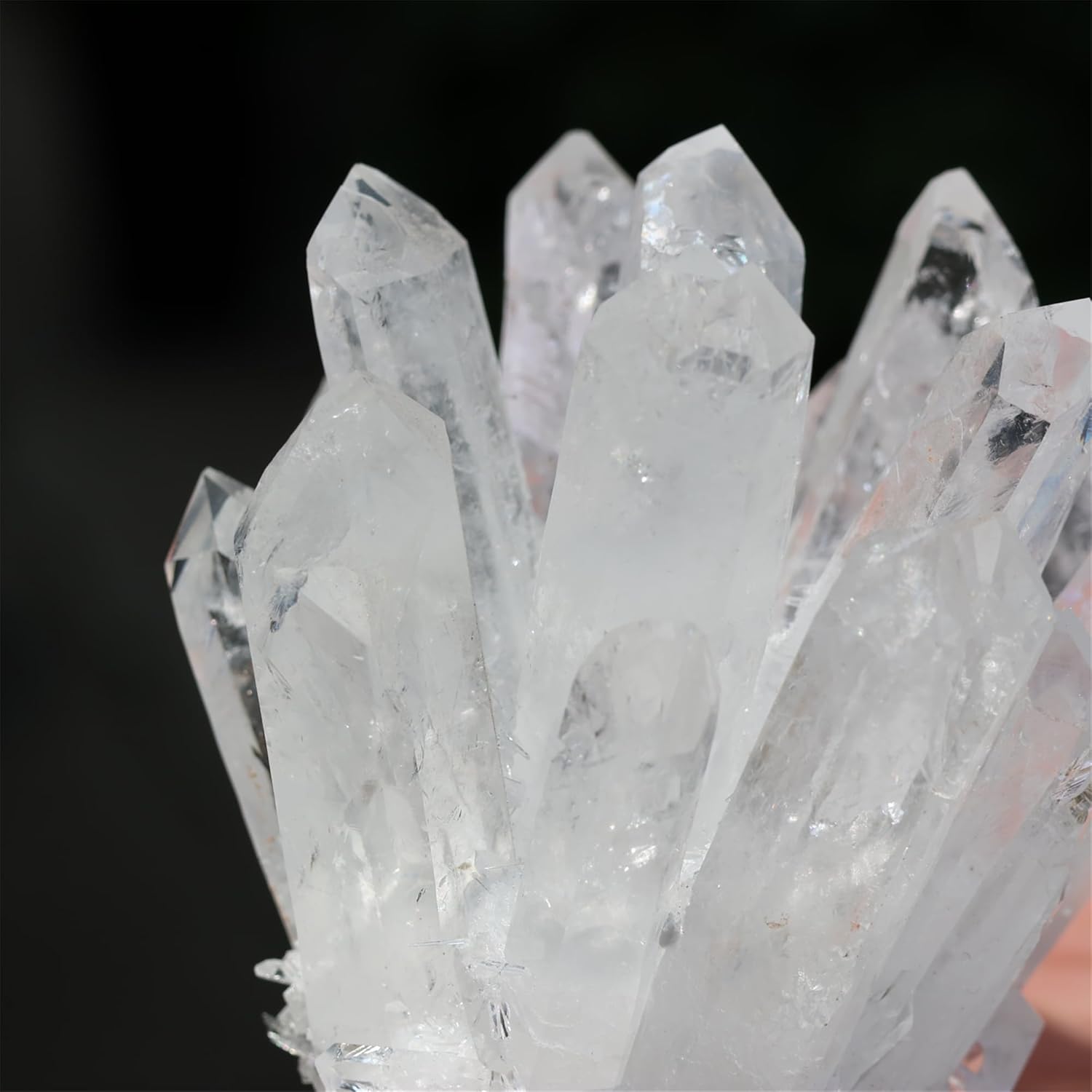 Unique Natural Clear Quartz Crystal Cluster Home Decor
