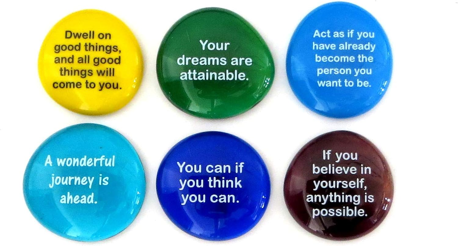 Lifeforce Glass Inspirational Stones