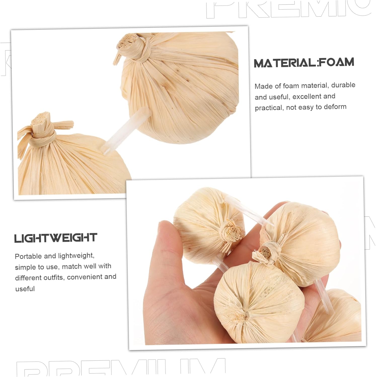 Cabilock Realistic Garlic String Wreath Decor