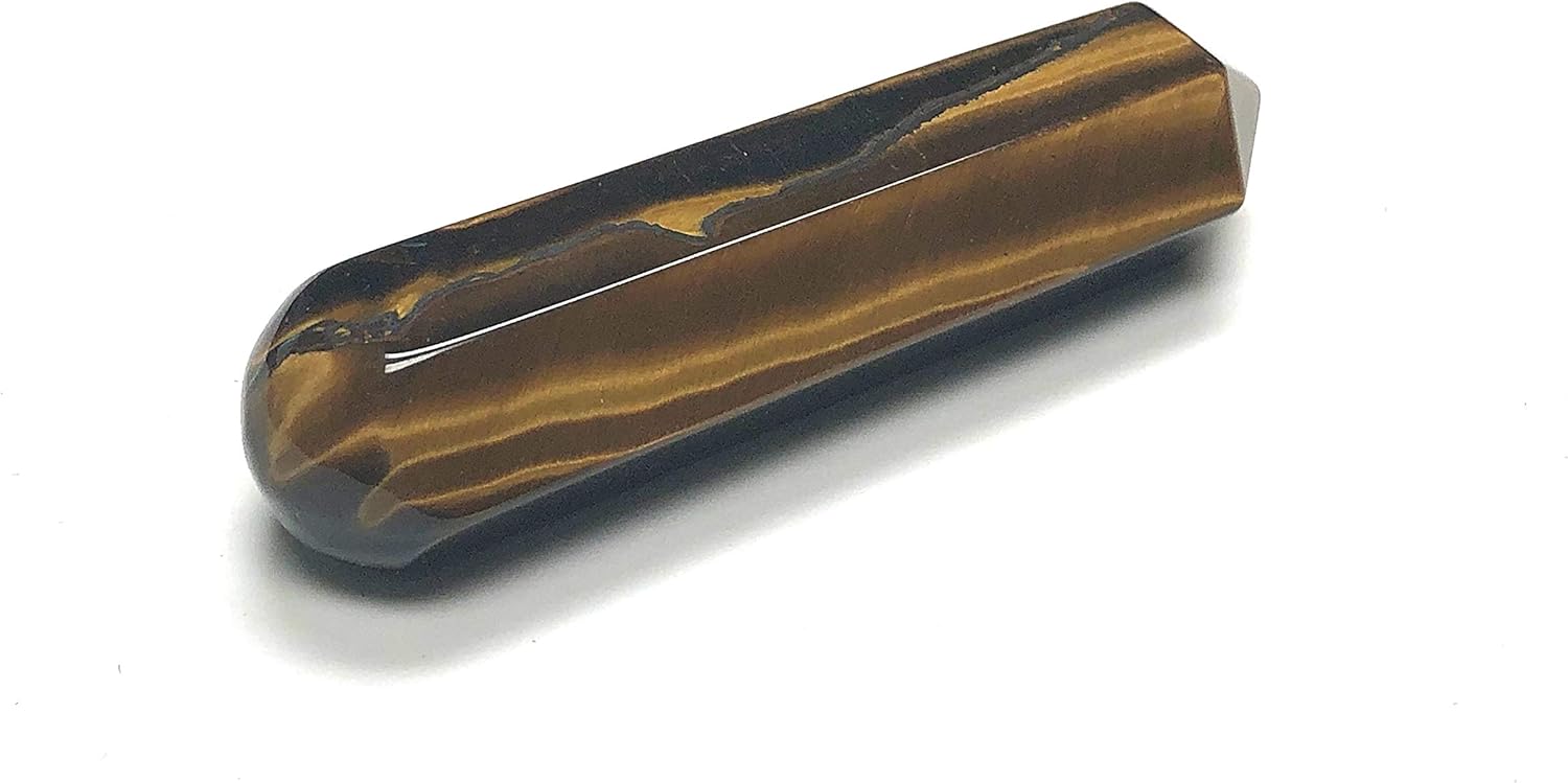 60MM Natural Gemstone Crystal 2 Wand with Velvet Pouch